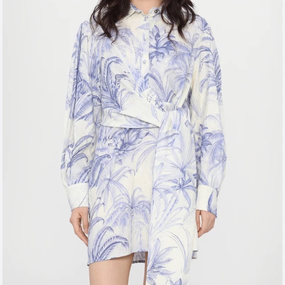 MARELLA Blue and White Mini Dress